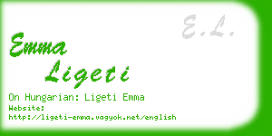 emma ligeti business card